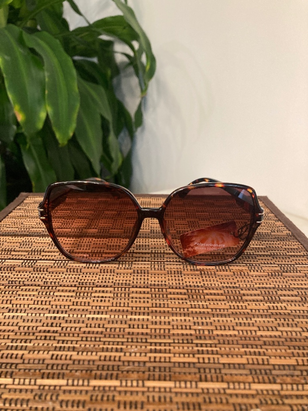 Large Gradient Lens Sunglasses (MP4033AP) Brown